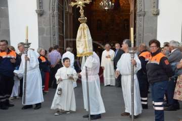 Misa y procesión de San Juan Bautista por el casco antiguo de Telde (Foto TA)